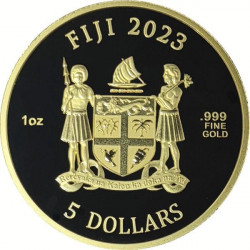 1/10 oz Fiji Cats Münze Gold