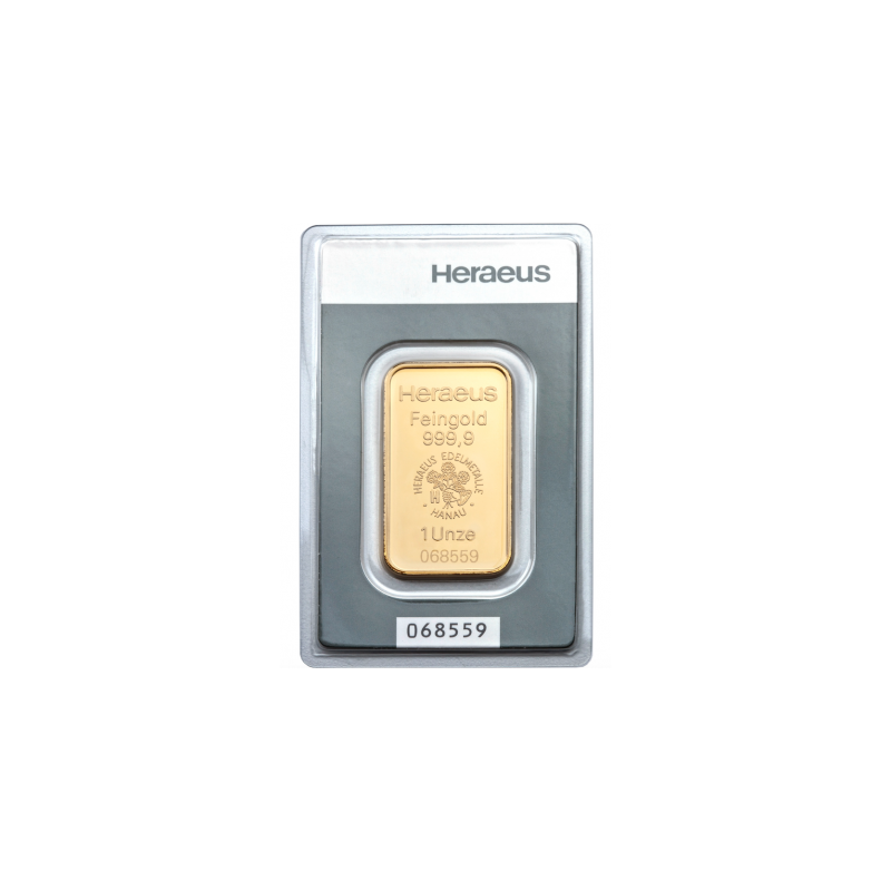 Heraeus Goldbarren 1oz