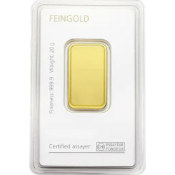 20g Goldbarren Degussa