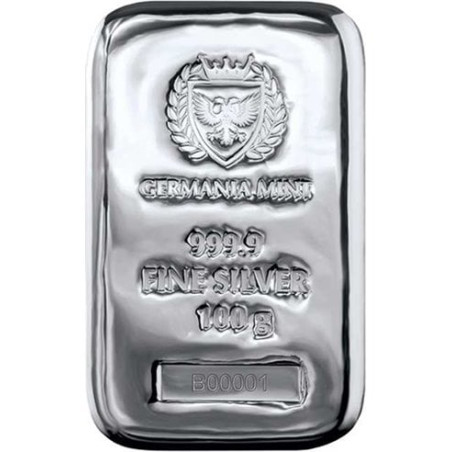Germania Silberbarren 100Gr