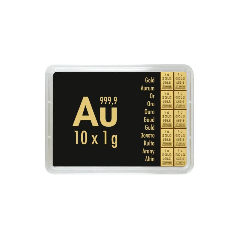 10 x 1 Gr CombiBar Valcambi