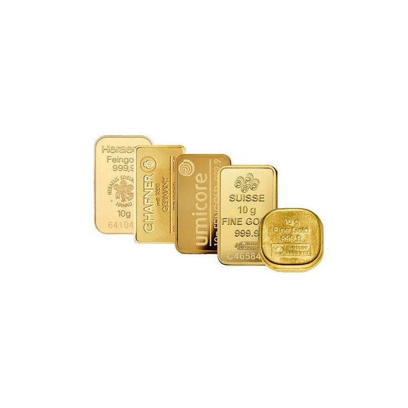 10 Gr Goldbarren diverse