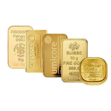 10 Gr Goldbarren diverse