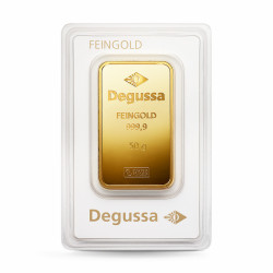 50 Gr. Goldbarren Degussa