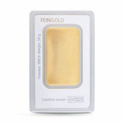 50 Gr. Goldbarren Degussa