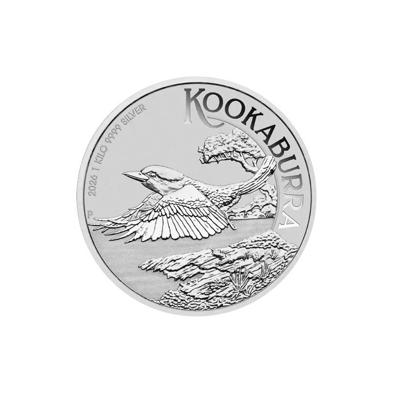 1 Kg Kookaburra Silbermünze diverse Jahrgänge (differenzbesteuert)