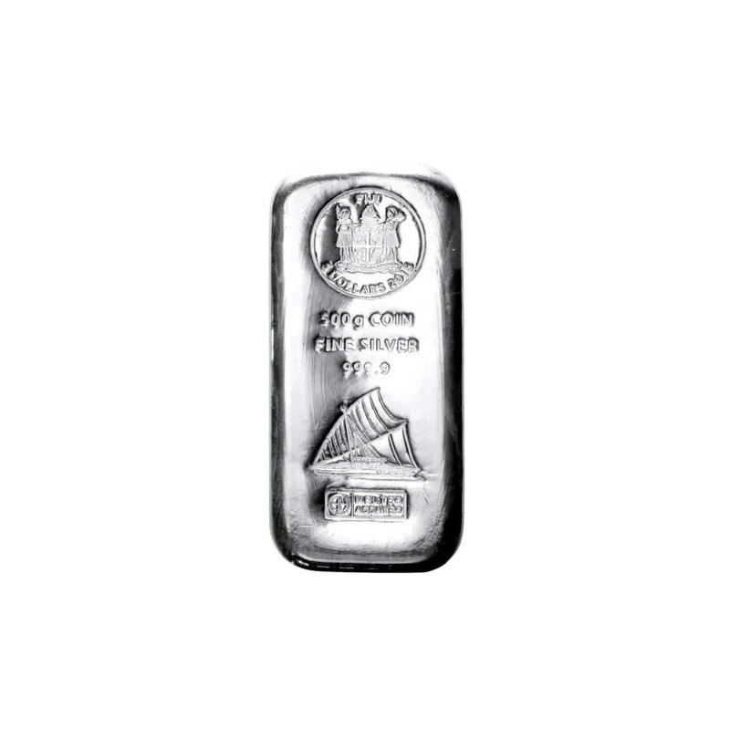 500 Gr Silber Fiji Islands Münzbarren gegossen (differenzbesteuert)