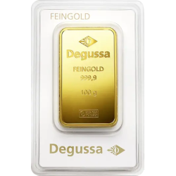 100 Gr. Goldbarren Degussa