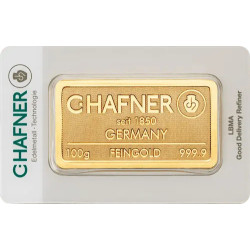 100 Gr. C.Hafner geprägt