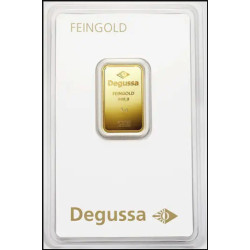 5 g Goldbarren Degussa